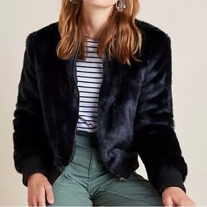 Cupcakes and Cashmere Fur Bomber Jacket